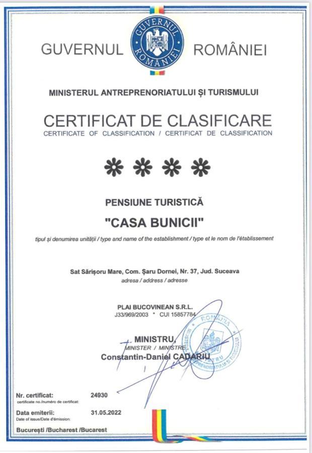Вилла Casa Bunicii Saru Dornei Экстерьер фото